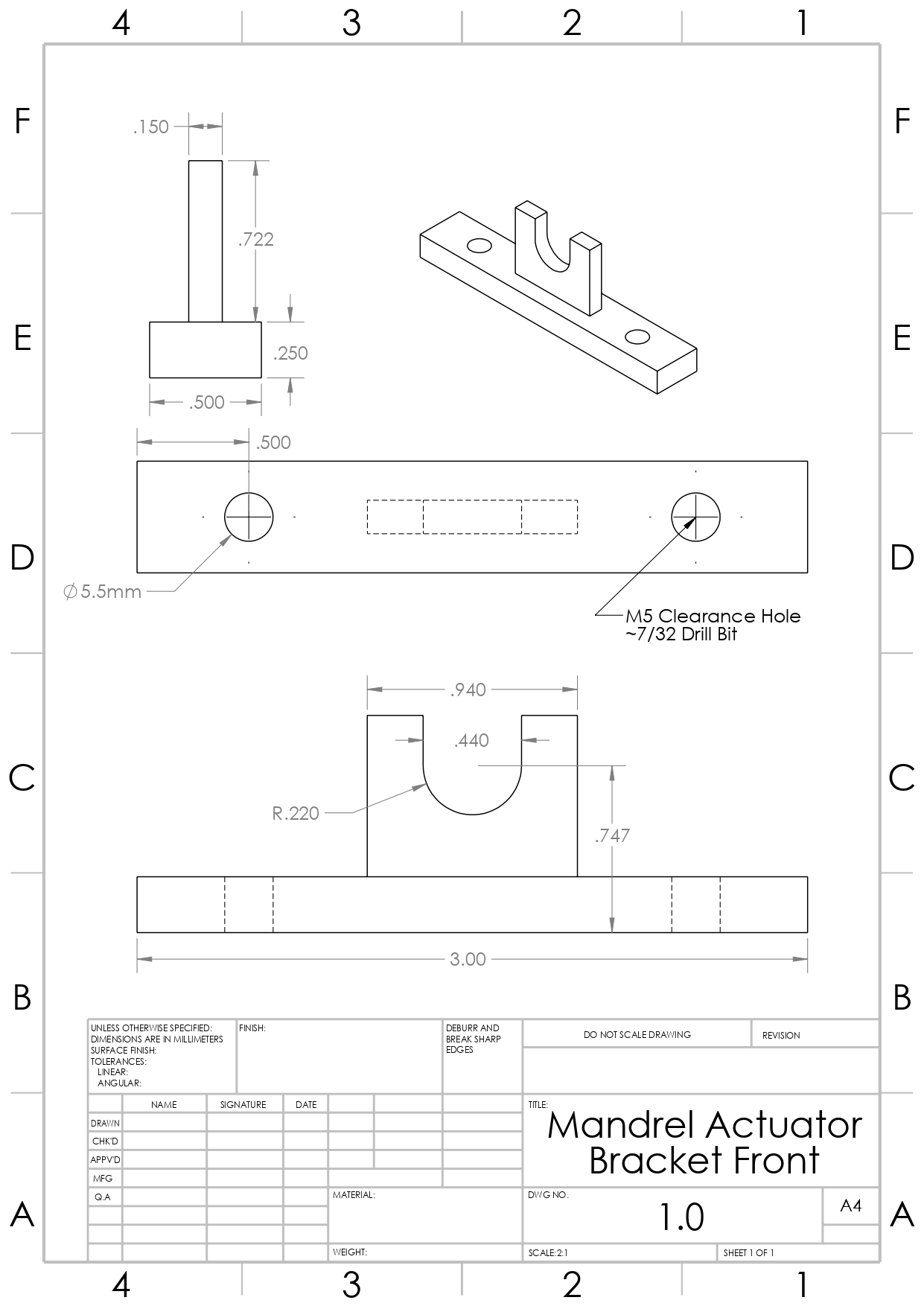 Manufacturing Drawing 10