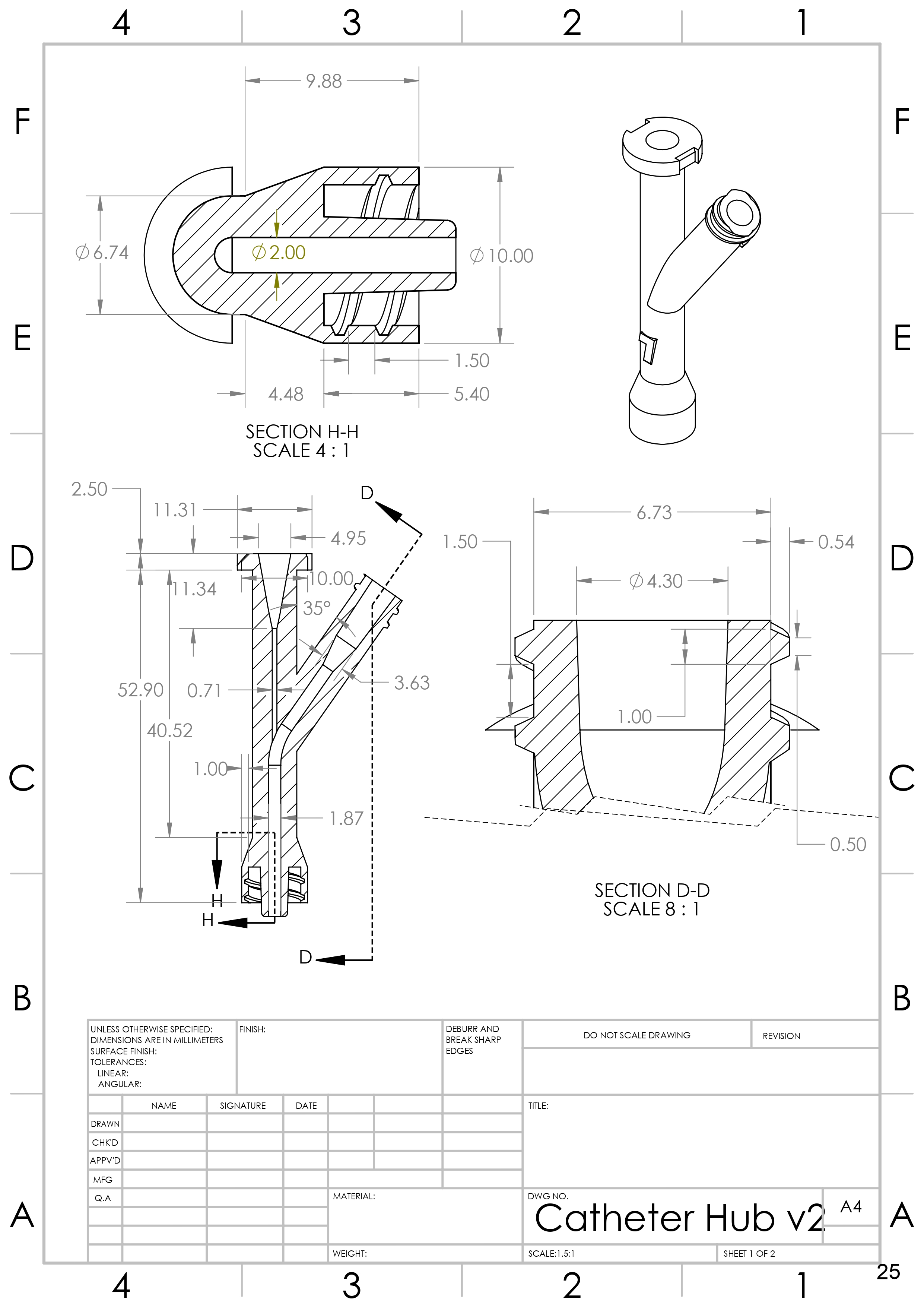 Hemostatic Lock Drawing 1